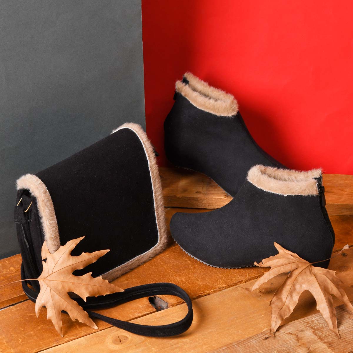 ست کیف و کفش دخترانه ariana مشکی