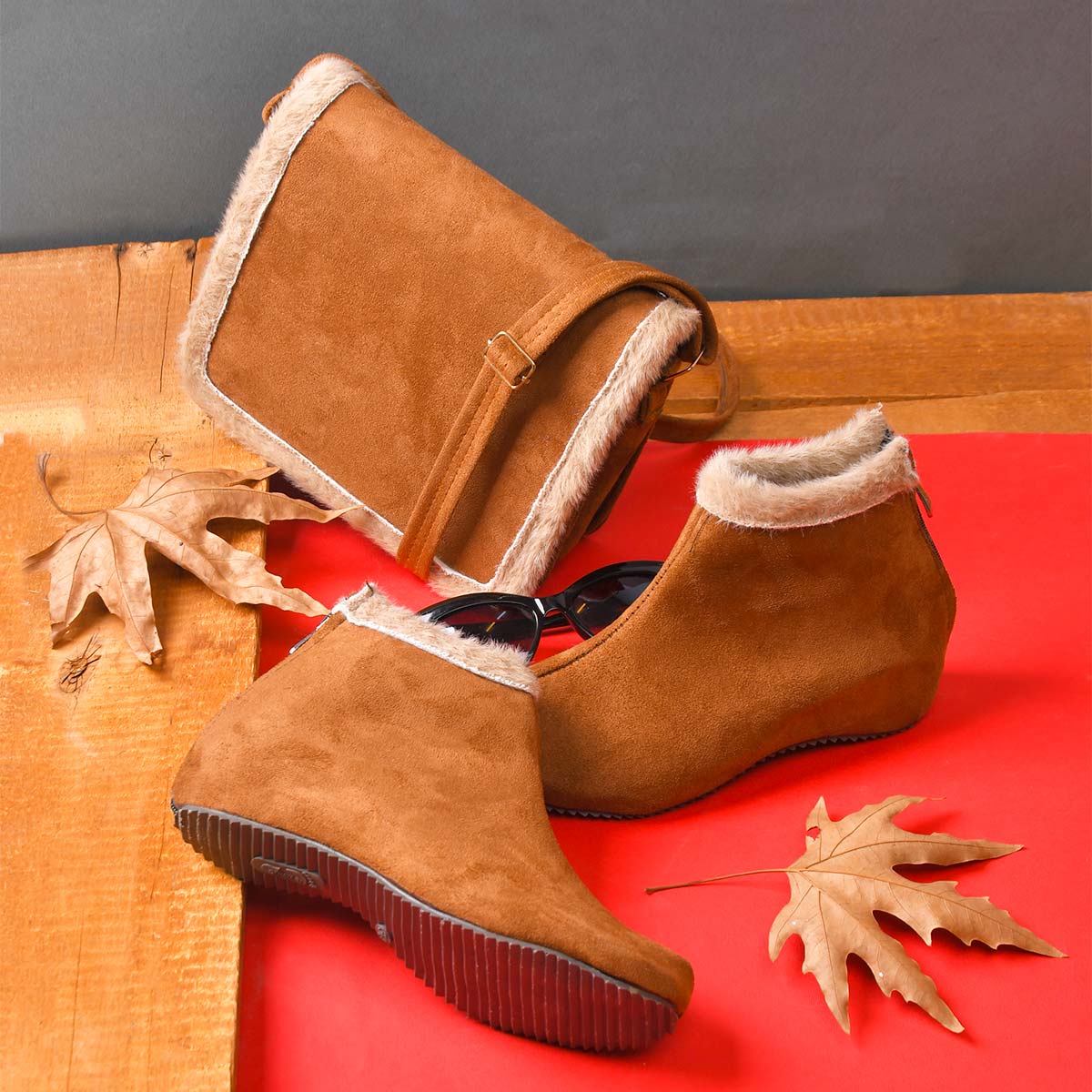 ست کیف و کفش دخترانه ariana عسلی