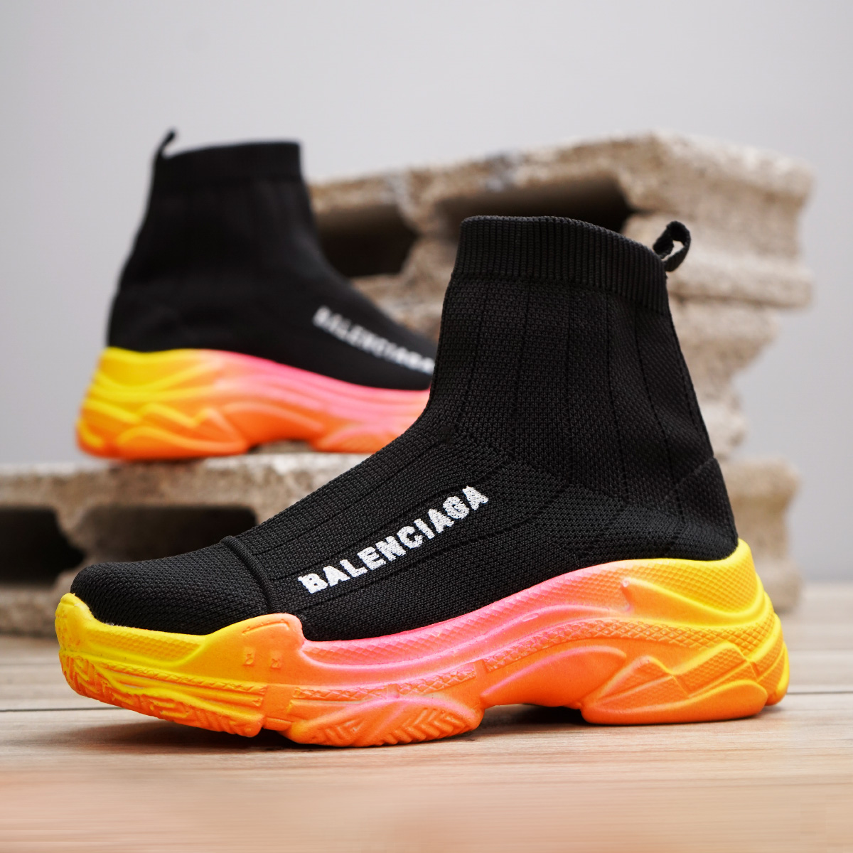 کفش ساقدار مشکی بالنسیاگا زنانه مدل Palmer