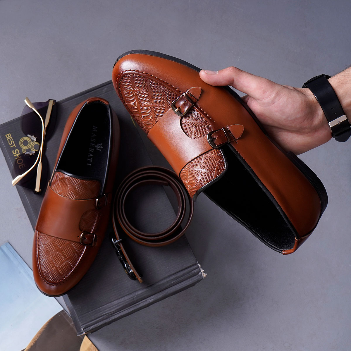 کالج مردانه عسلی مدل daniel