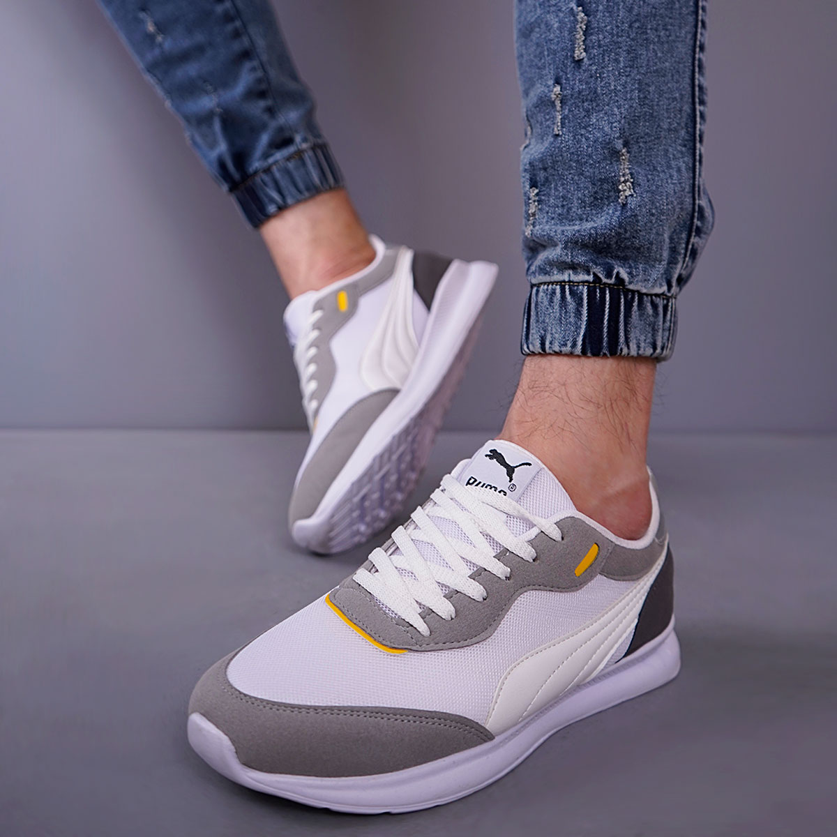 کفش ورزشی سفید مردانه مدل Pravir