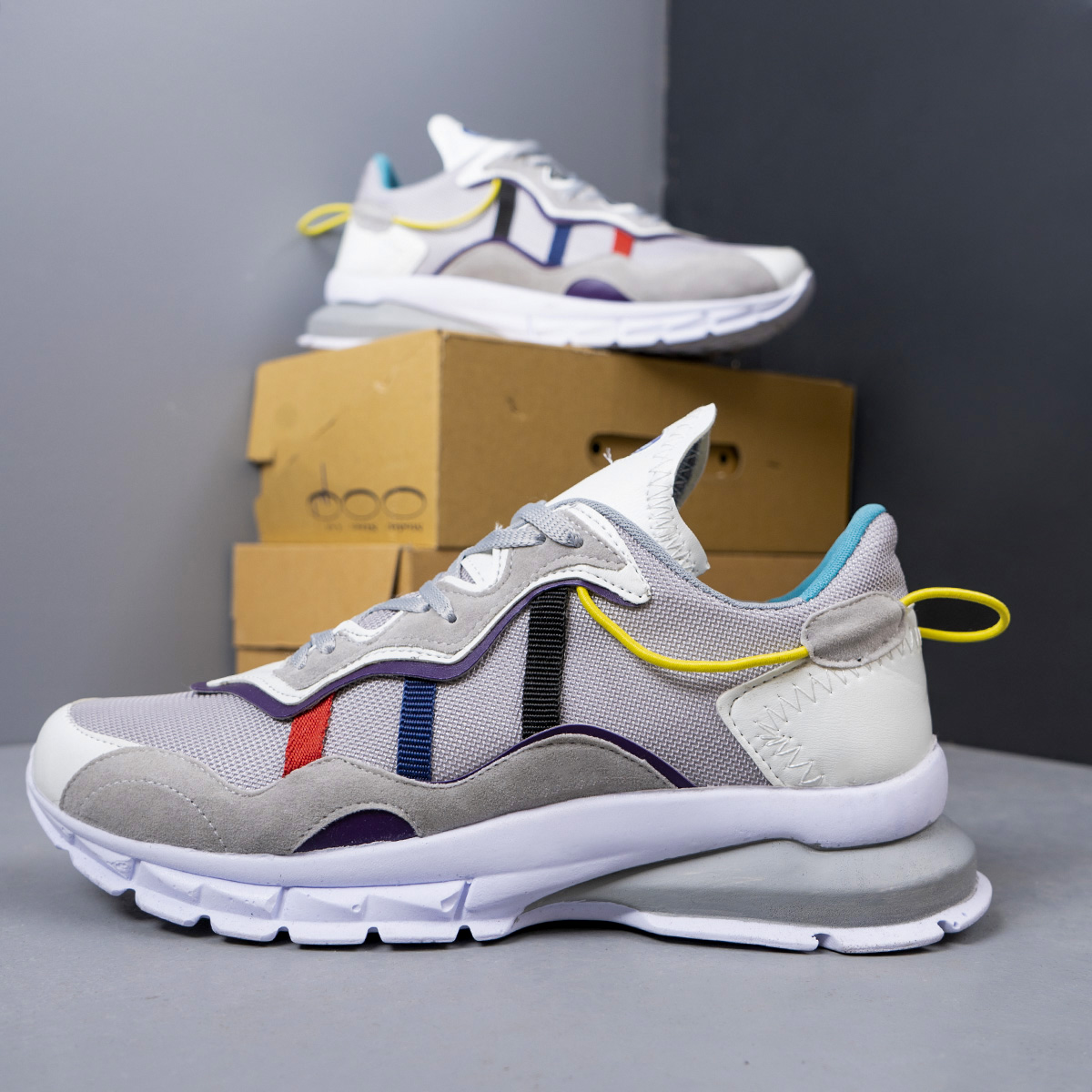 کفش ورزشی مردانه طوسی مدل Wisly