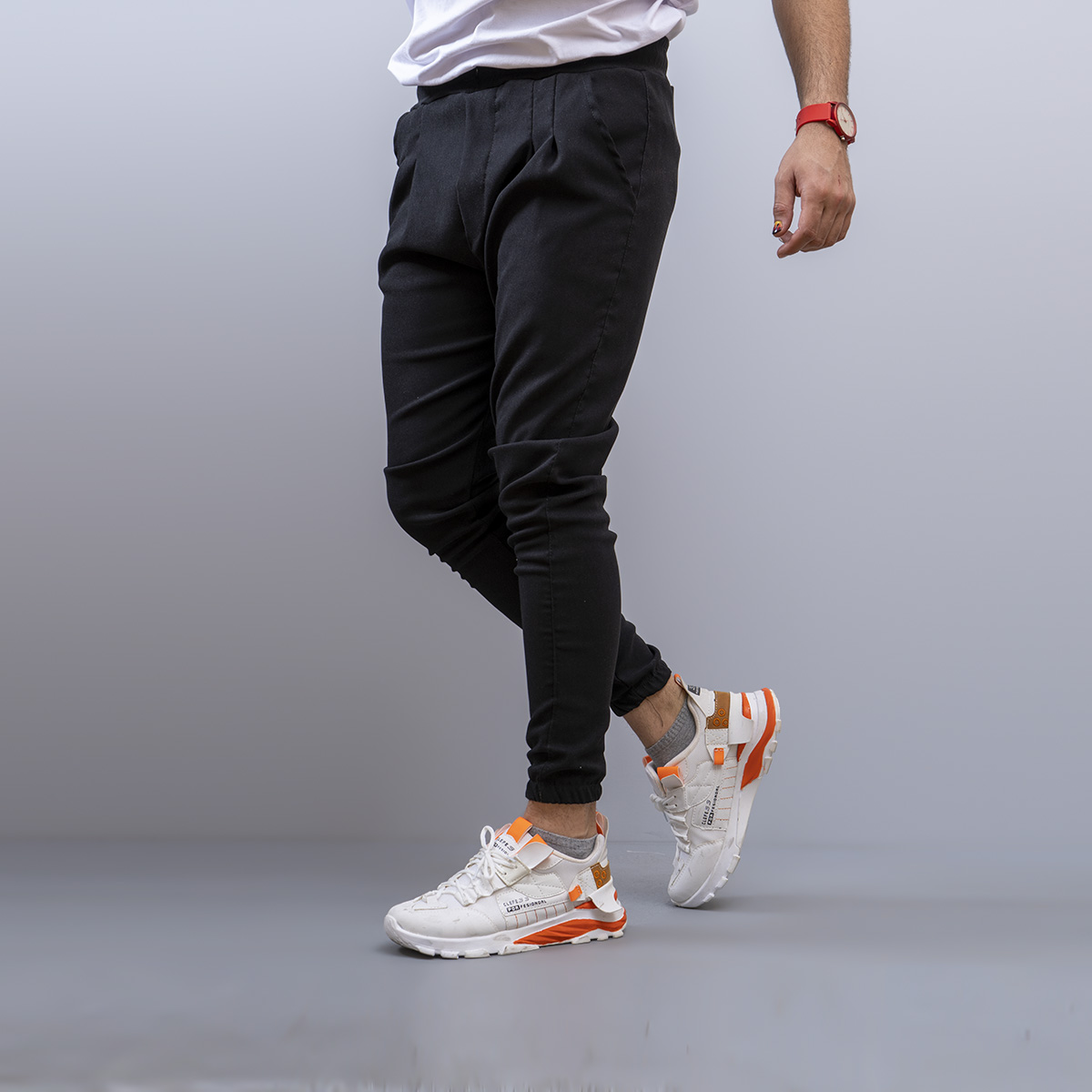 شلوار اسلش مشكي مردانه مدل Sharon