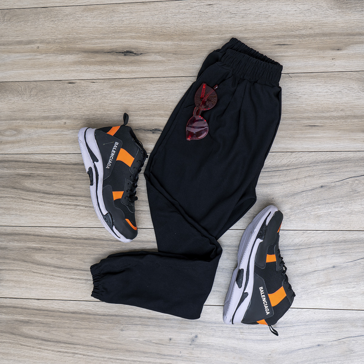 شلوار اسلش مشكي مردانه مدل Sharon