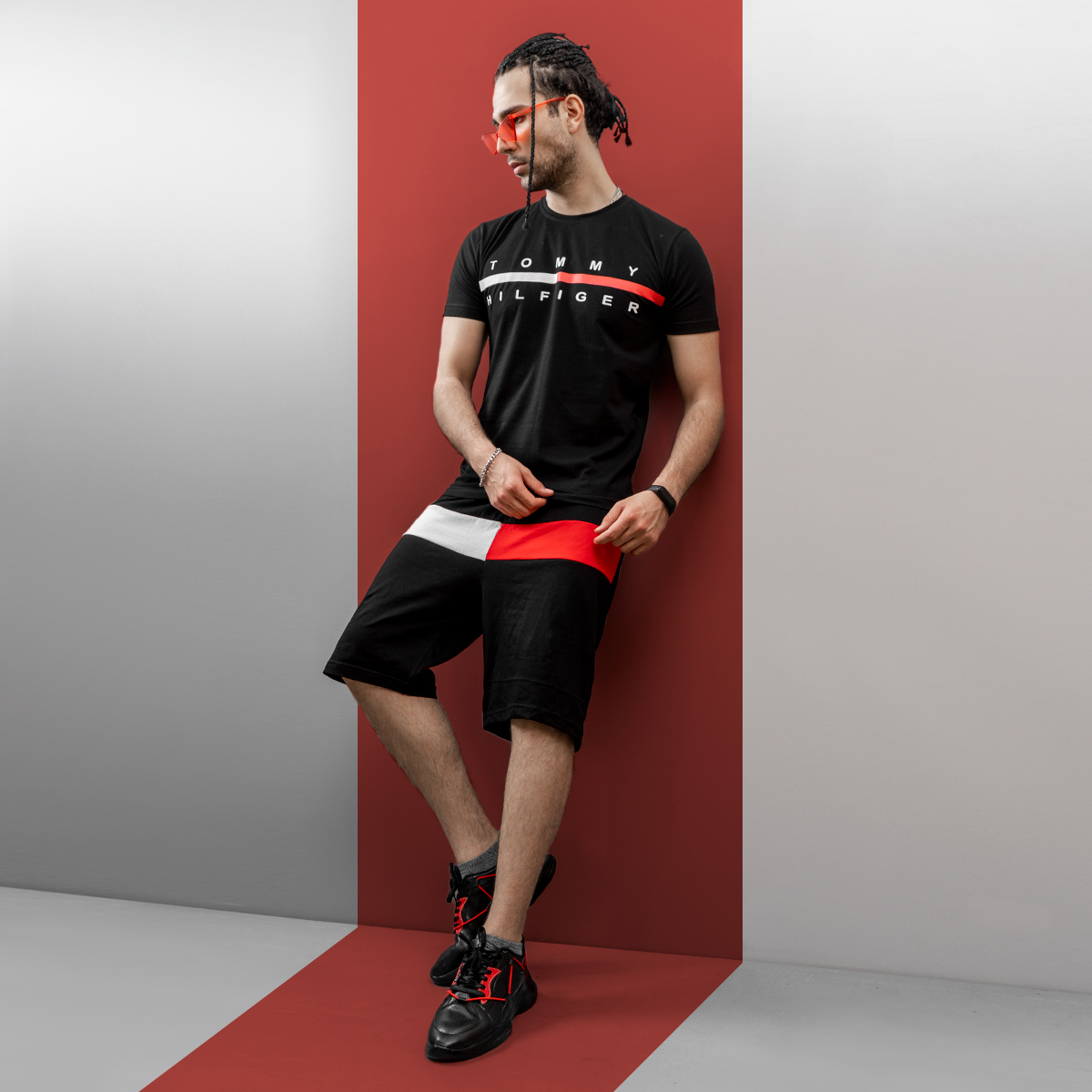 ست تیشرت شلوارک TOMMY مدل Moner