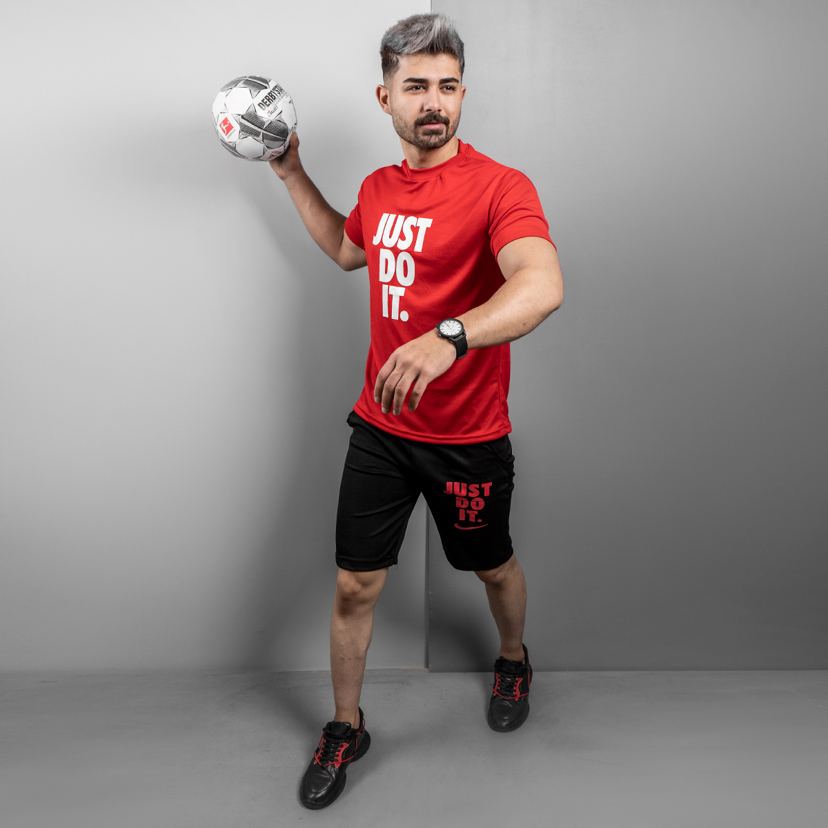 ست تیشرت شلوارک just do it مردانه مدل F66