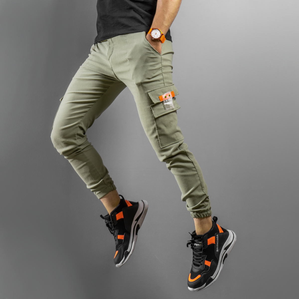 شلوار اسلش مردانه سبز مدل Morgan