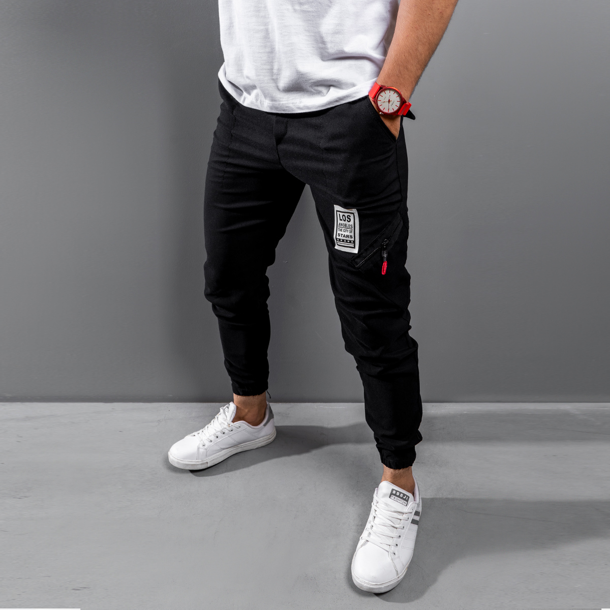 شلوار اسلش Los مردانه مشكي مدل kilin