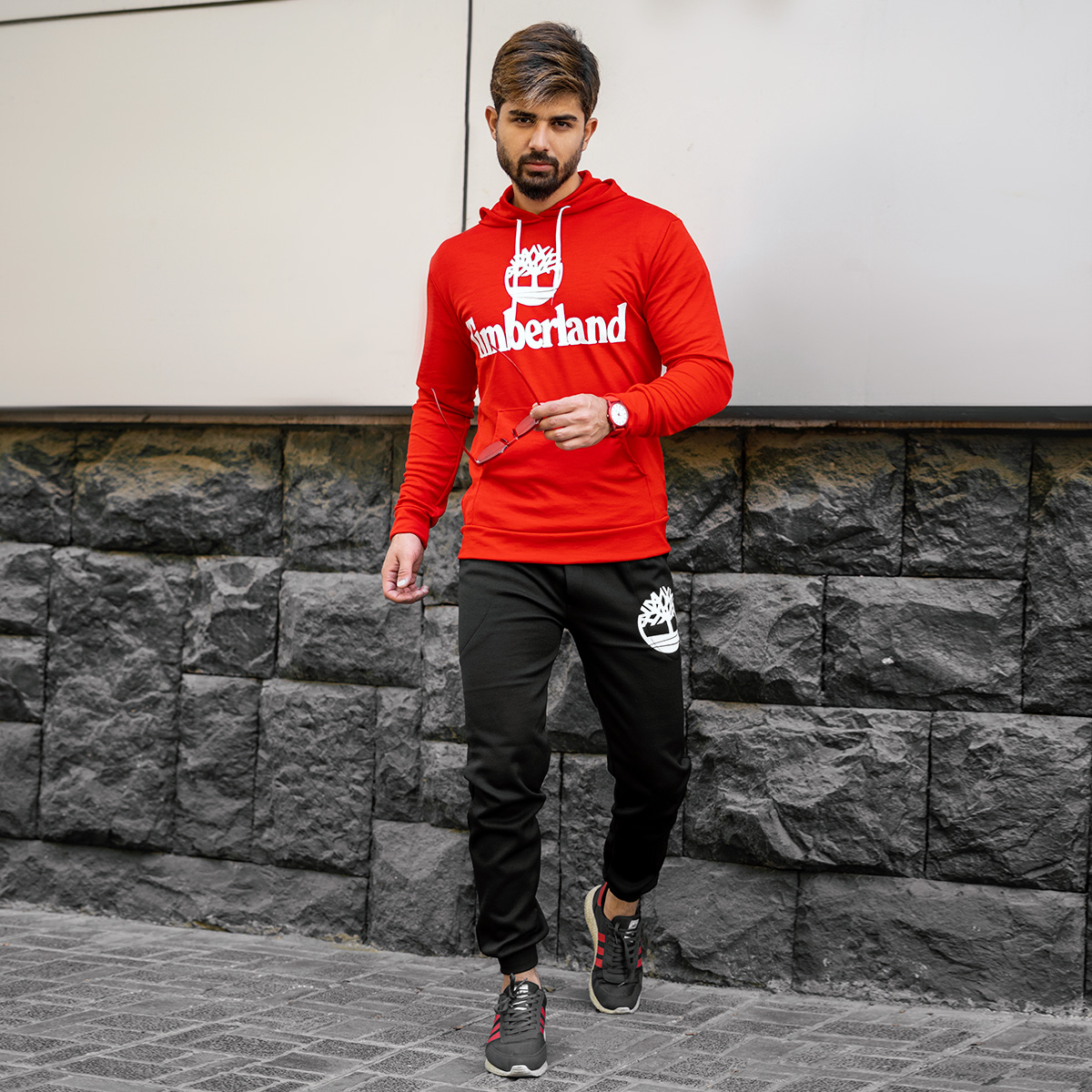 ست هودی شلوار timberland مردانه مدل Z116