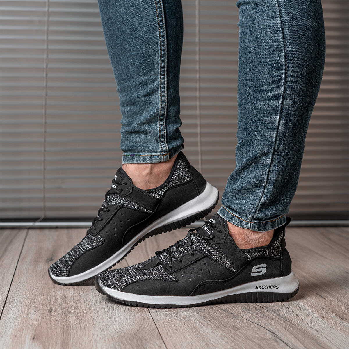 کفش ورزشی اسکچرز مردانه مشکی مدلBokan