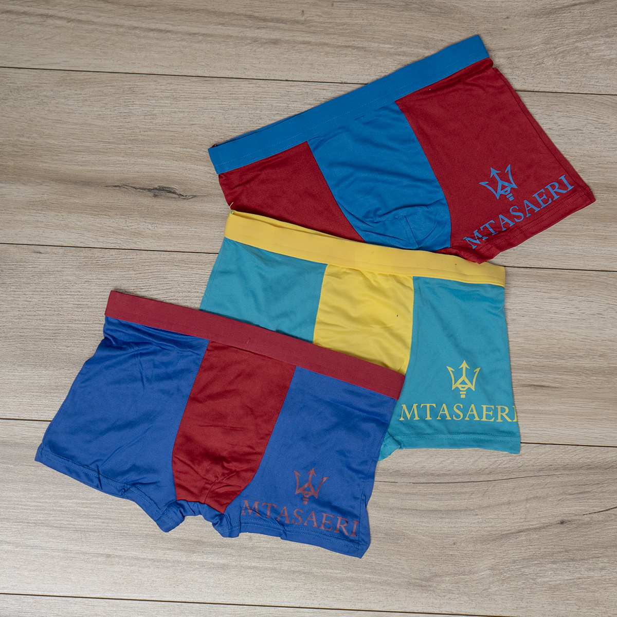 شورت نیم پا مردانه (T) آبی مازراتی مدل G30(T)