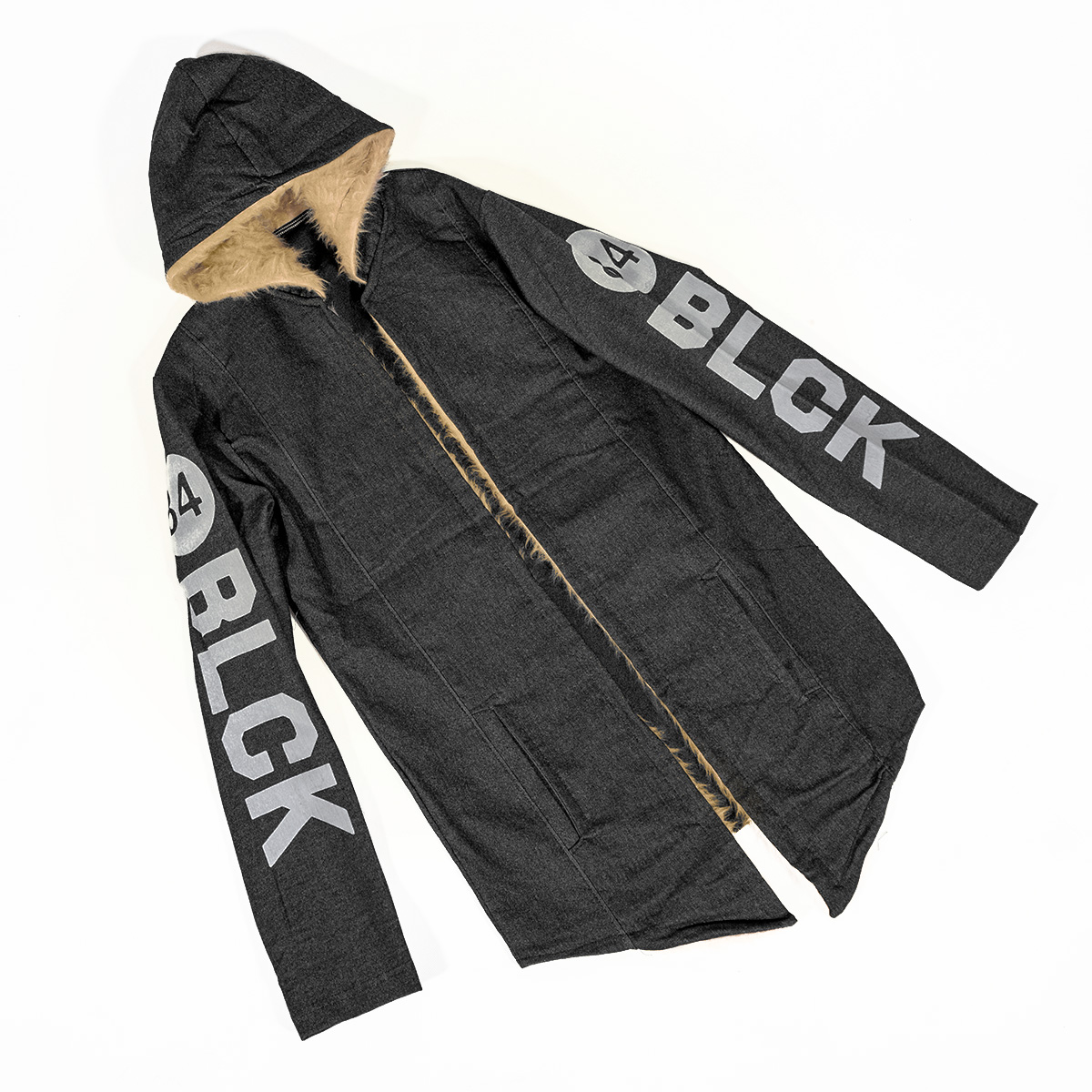 شنل مردانه خزدار ذغالی مدل Armano