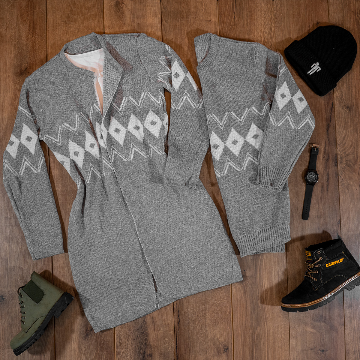 ست بافت طوسی مدل venom