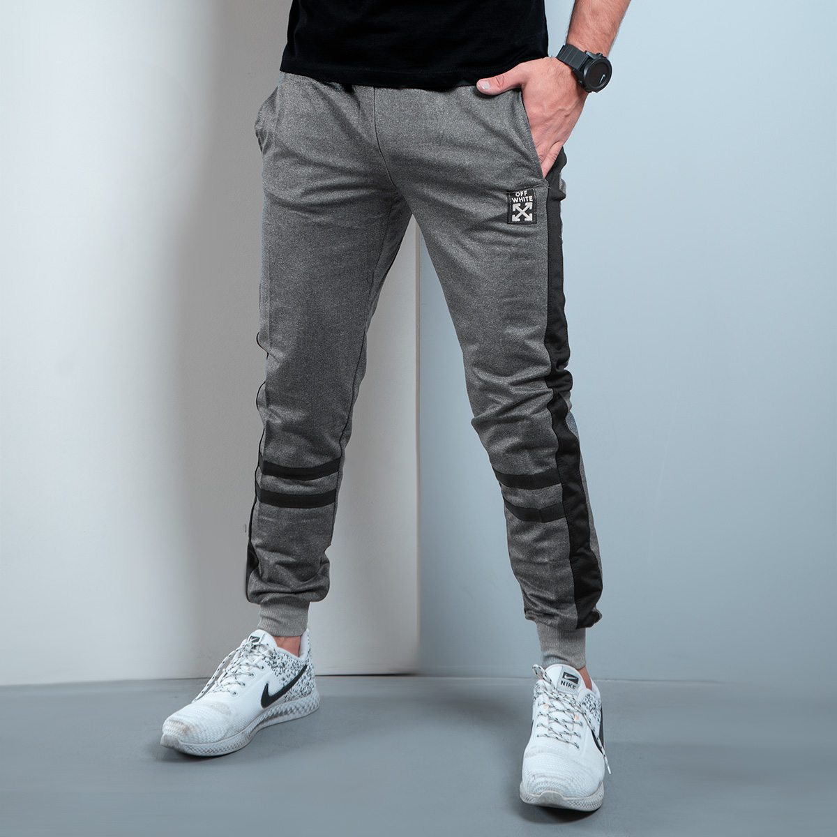 شلوار اسلش طوسی تیره مدل mark(T)