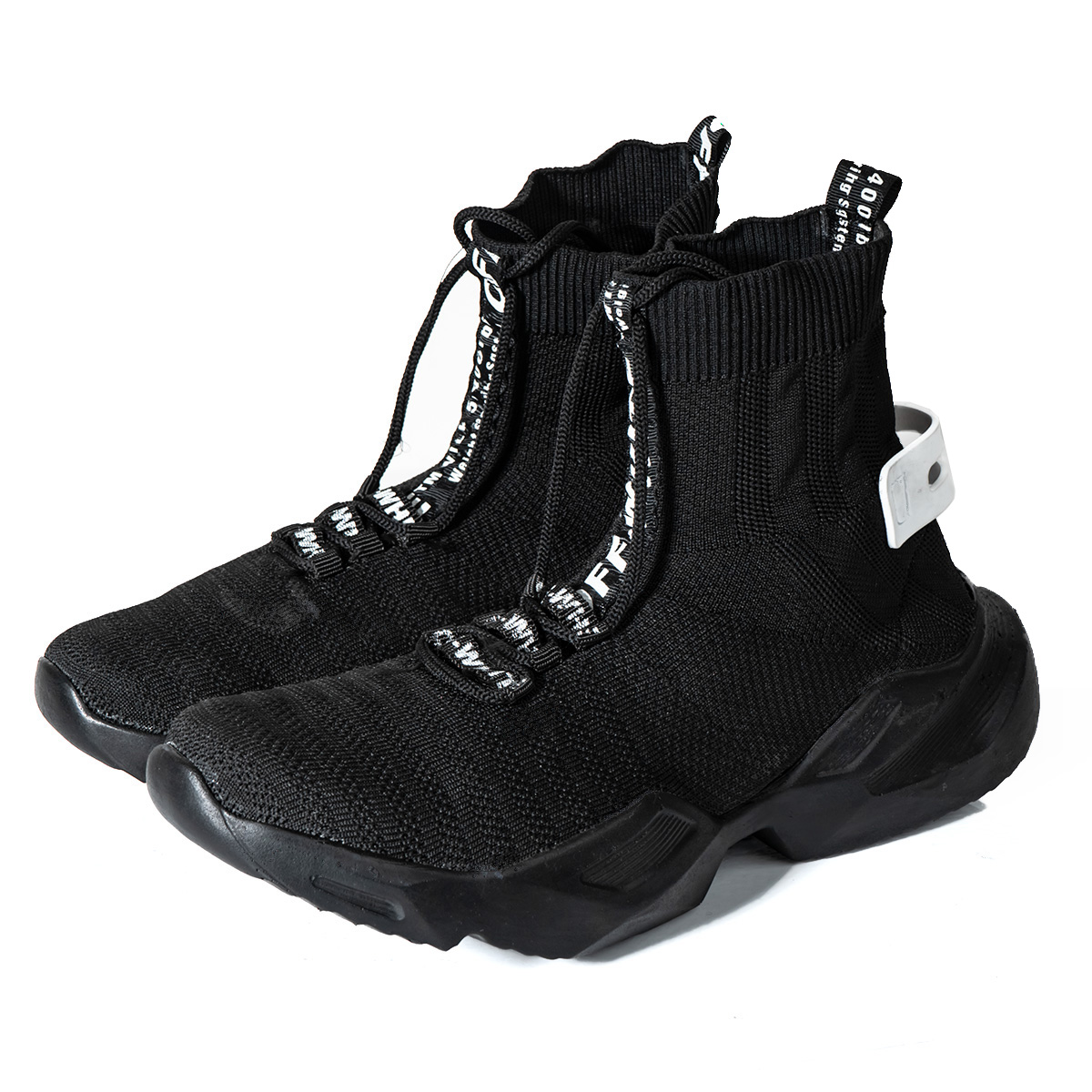 کفش ورزشی ساقدار مردانه مشکی مدلSasan