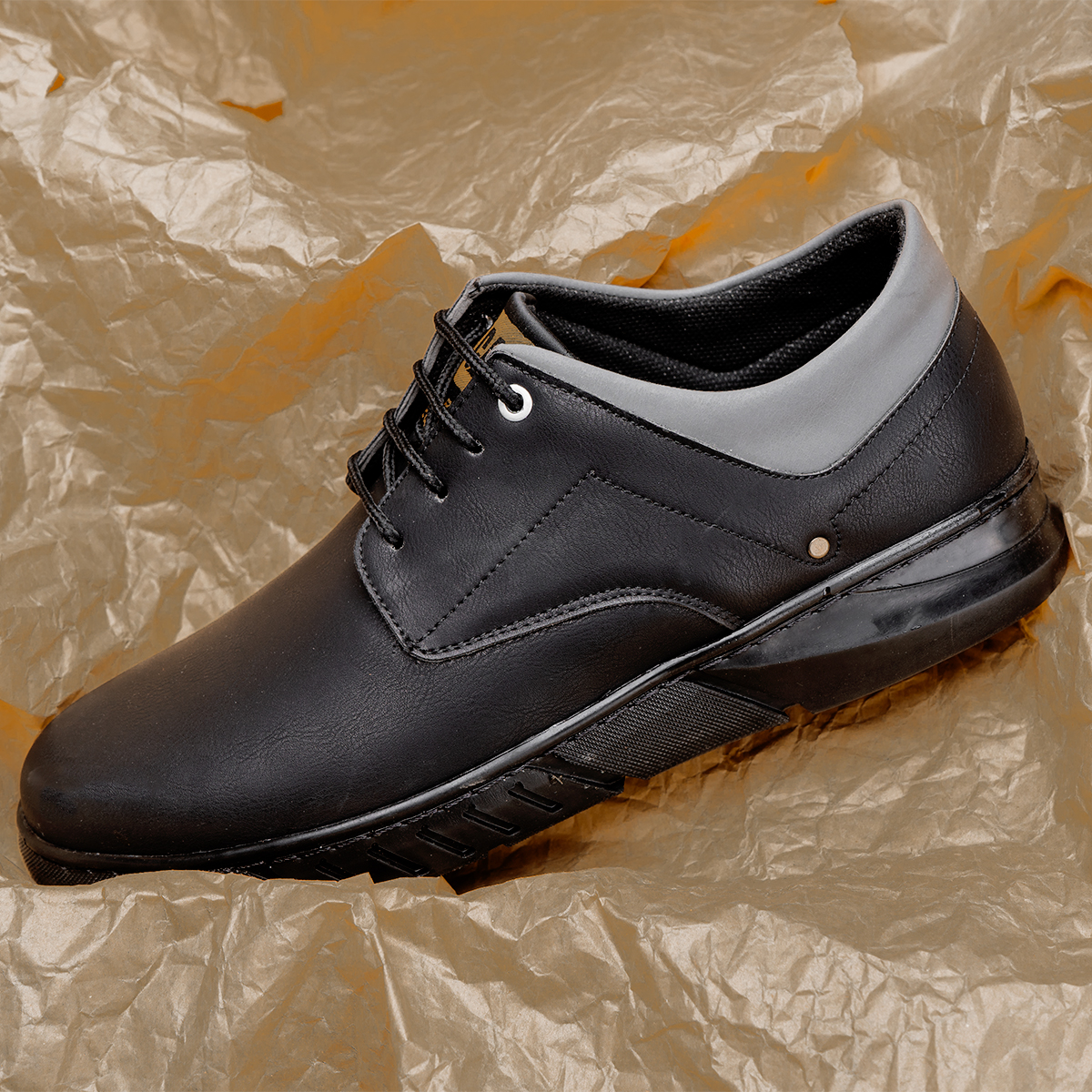 کفش تخت مردانه مشکی مدل barito