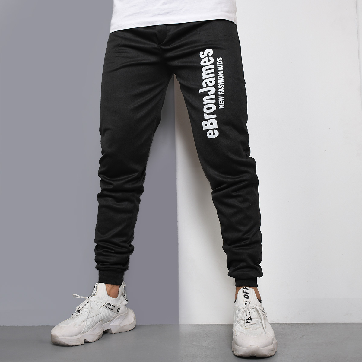 شلوار اسلش مشکی مردانه (T) مدل Ebron