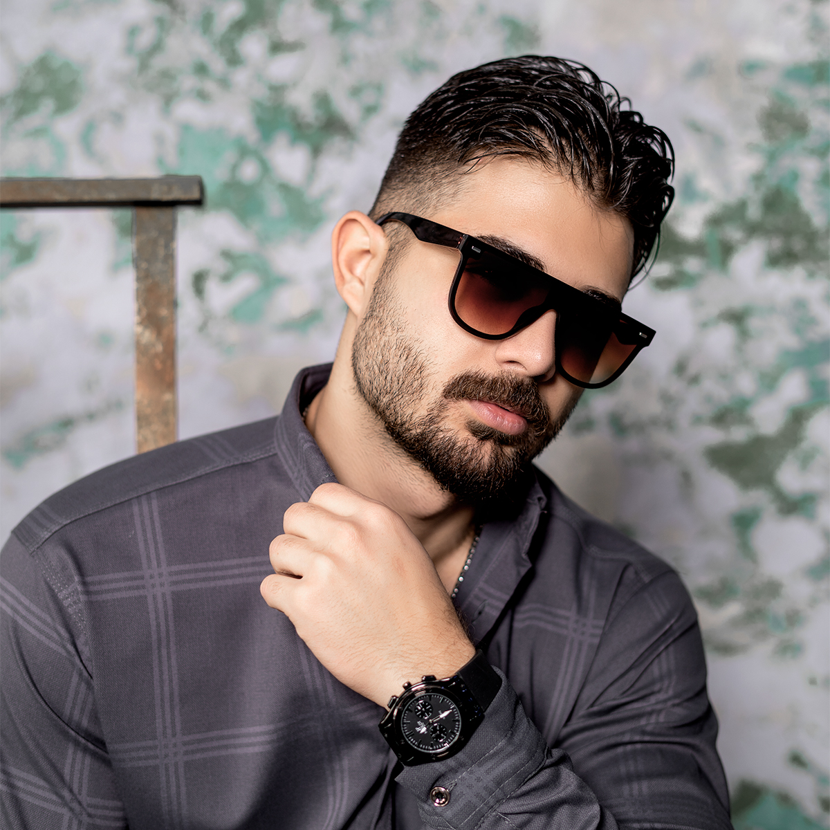 عینک قهوه ای مدل Wersa