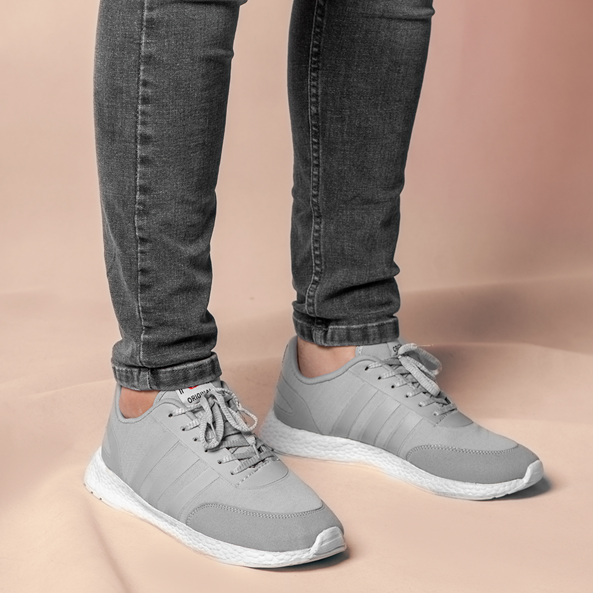 کفش ورزشی آدیداس مردانه طوسی مدل Hami