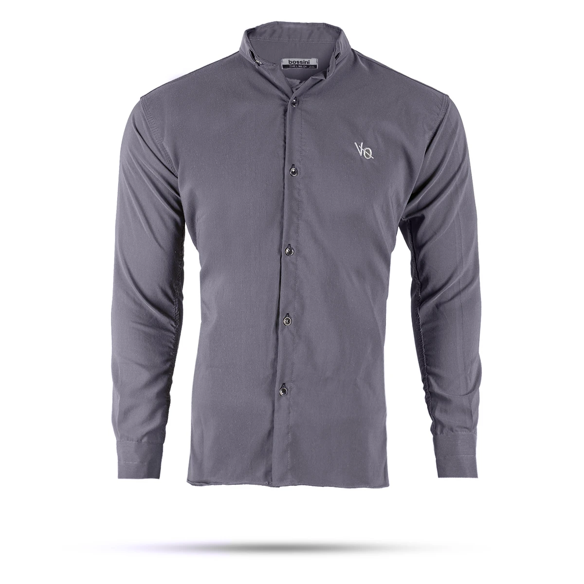 پیراهن مردانه طوسی تیره مدل VQ