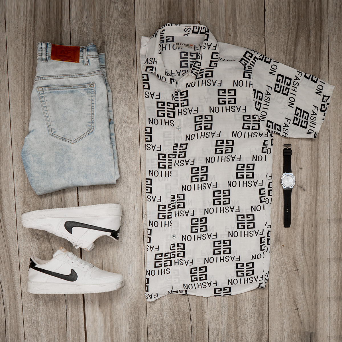 پیراهن هاوایی مردانه مدل F 402