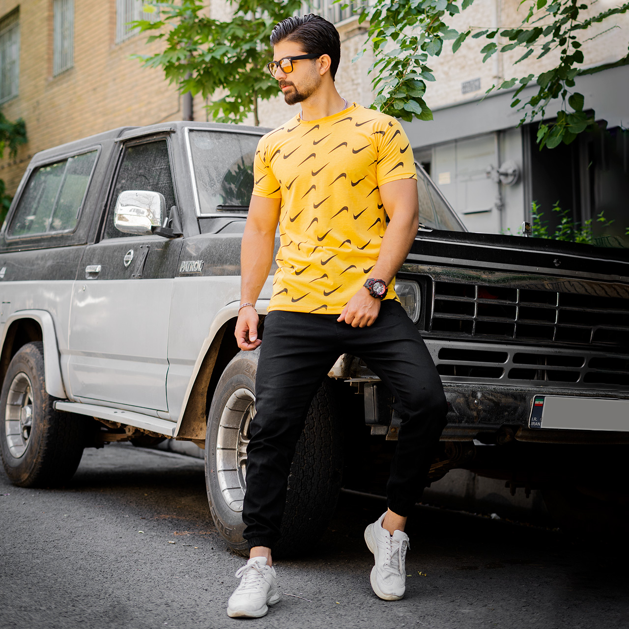 تیشرت نایک زرد مردانه مدل omid