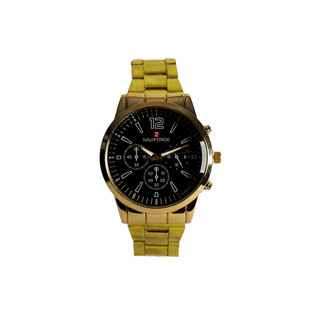 ساعت مچی مردانه Nauiforoe طلایی مدل U28