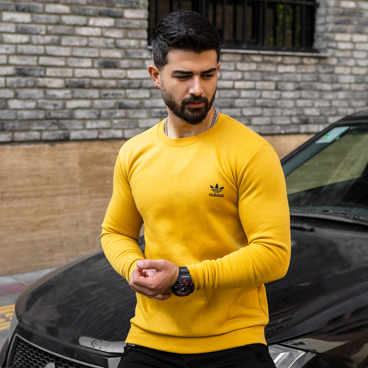 دورس مردانه Adidas خردلی مدل Zoka