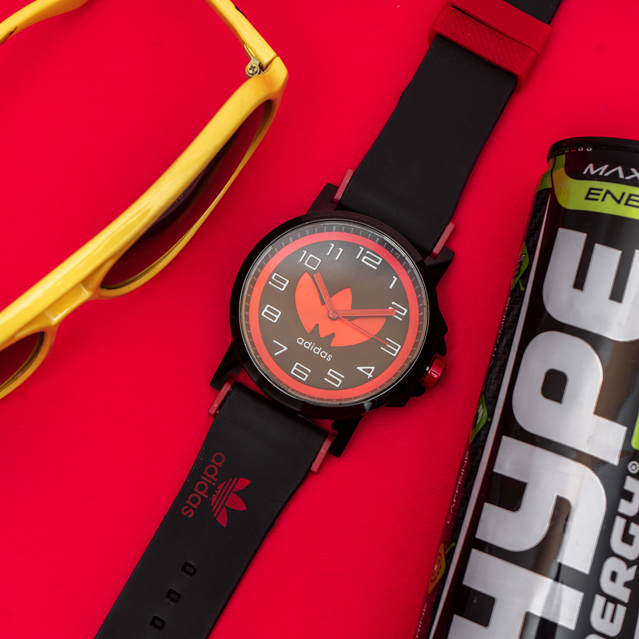 ساعت مچی آدیداس مشکی قرمزمدل E51