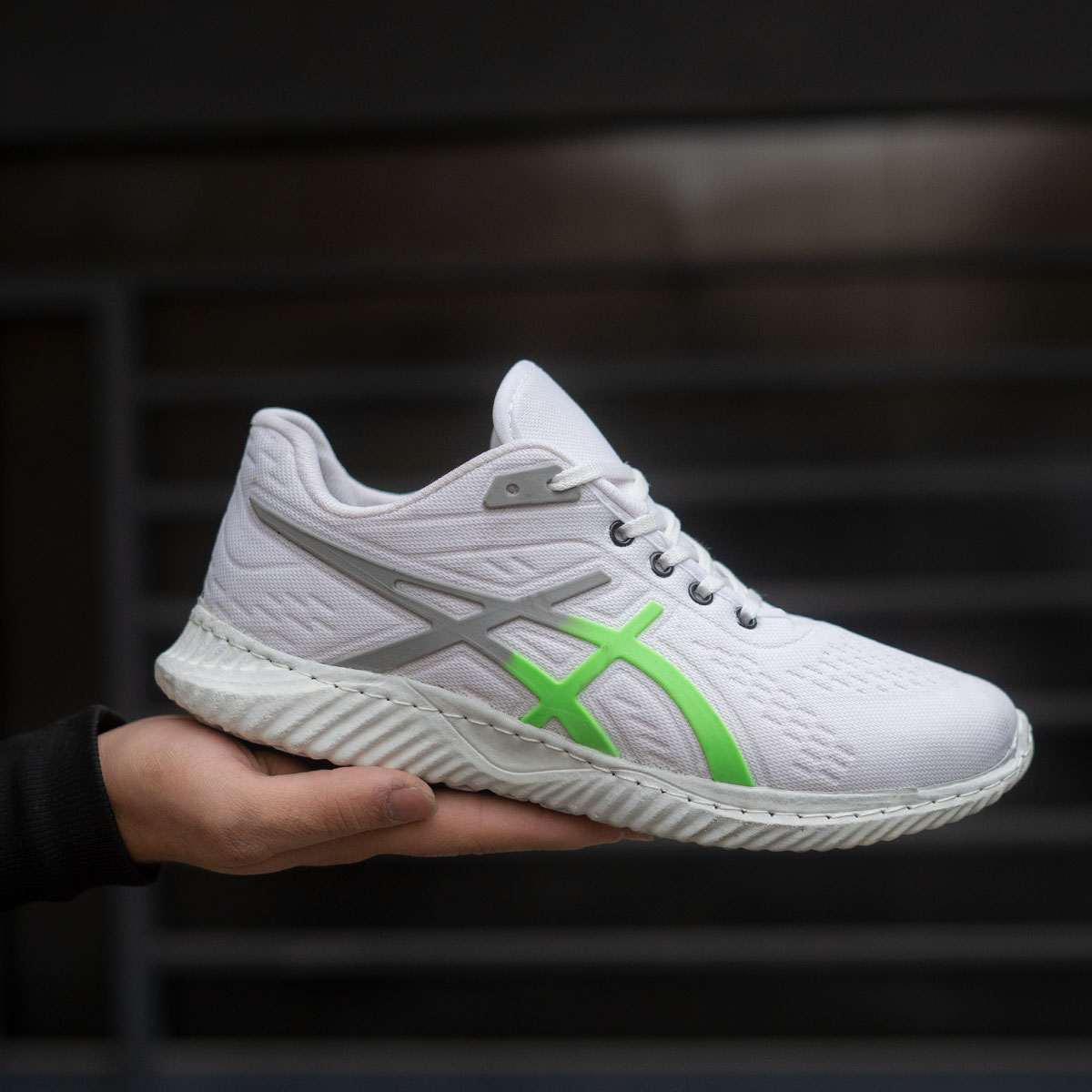 کفش ورزشی (T) مردانه اسیکس سفید سبز مدل A10