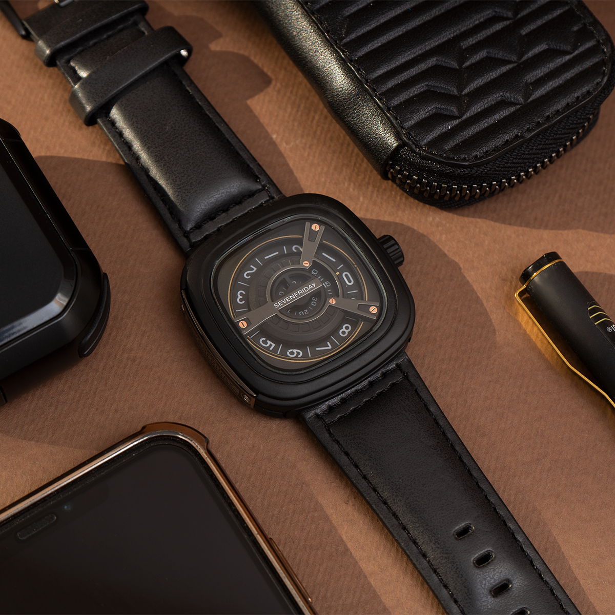 ساعت sevenfriday مشکی مدل Ratio