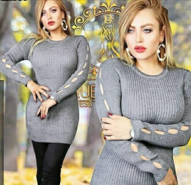 بافت طوسی دخترانه ( زاپ دار) مدل Paria