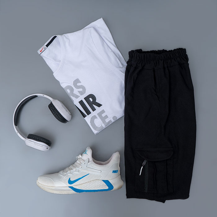 شلوار اسلش مردانه مشکی مدل Alima