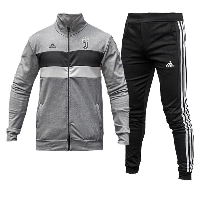 ست سوییشرت شلوار یوونتوس طوسی مردانه مدل Jeep