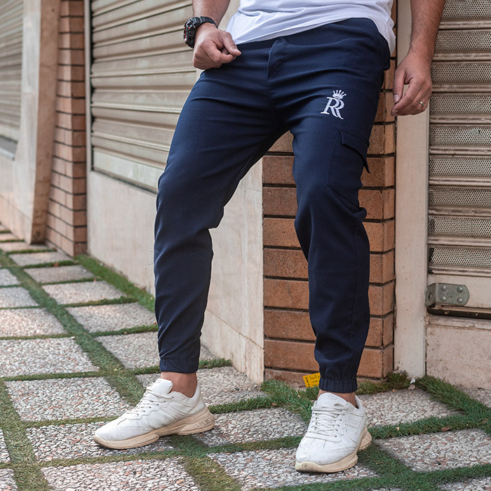 شلوار اسلش سرمه ای مردانه مدل R15