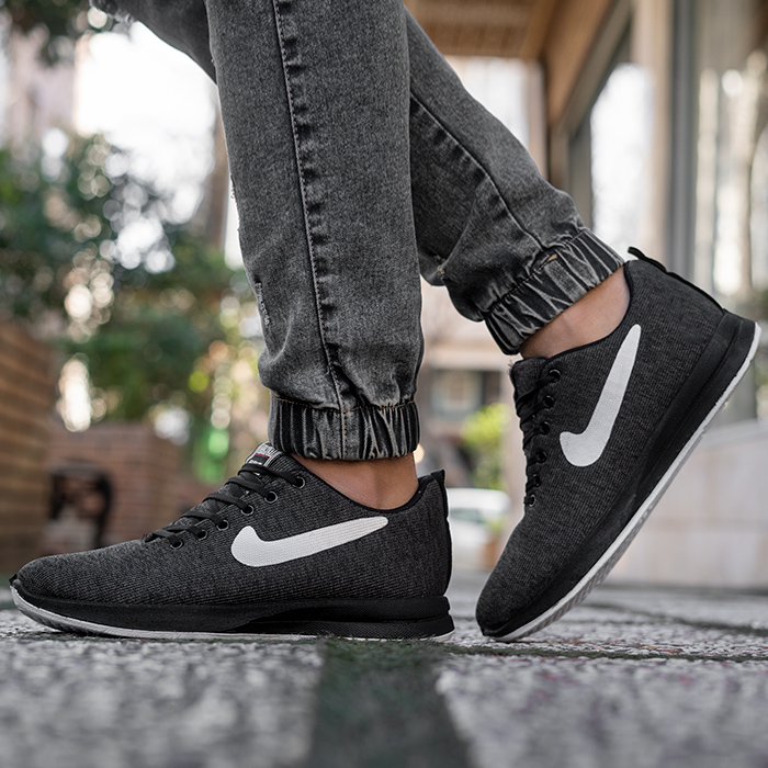 کفش مردانه ذغالی نایک مدل Milano