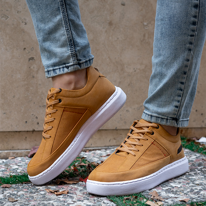 کفش تخت مردانه نسکافه ای مدل Salin