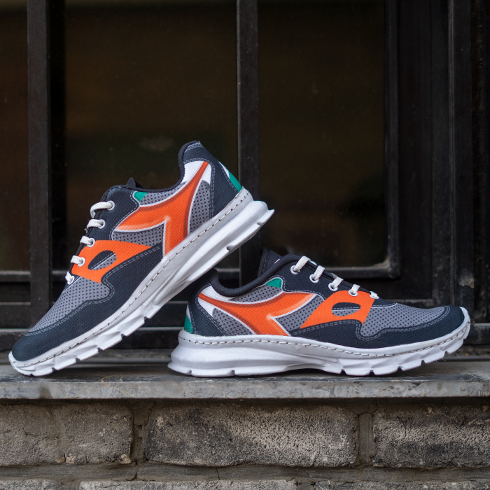 کفش ورزشی (T) مردانه مشکی نارنجی مدل BERTA