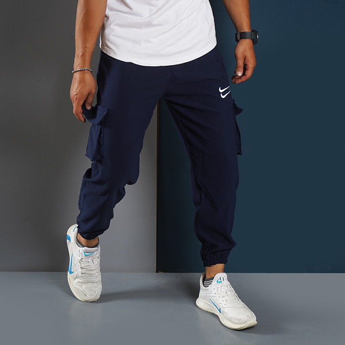 شلوار اسلش دو نایک سرمه ای مردانه مدل 2Nike