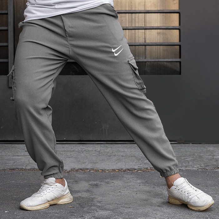 شلوار اسلش دو نایک طوسی مردانه مدل 2Nike