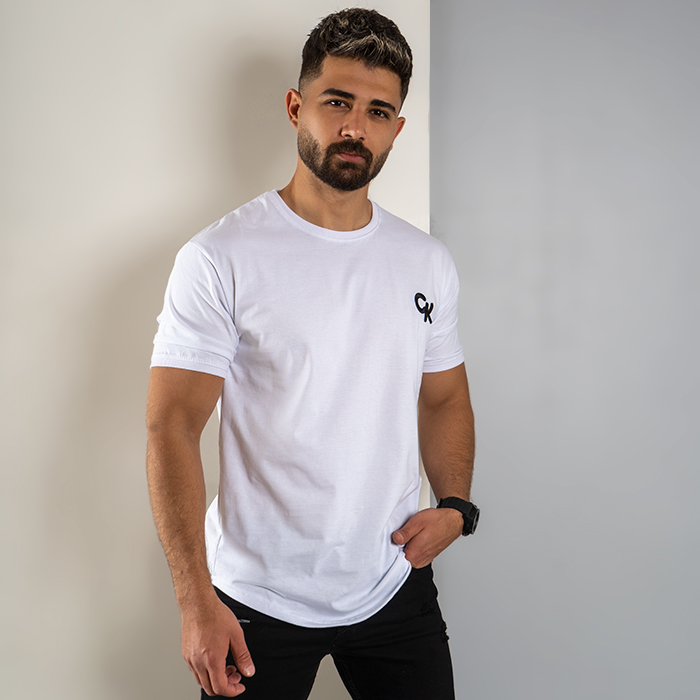 تیشرت مردانه سفید مدل Ck