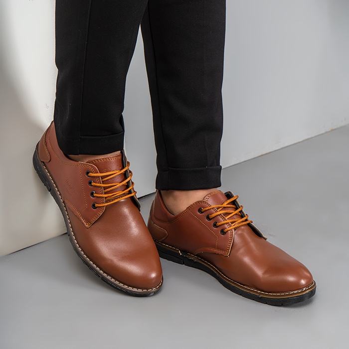 کفش ساق کوتاه قهوه ای مدل koten