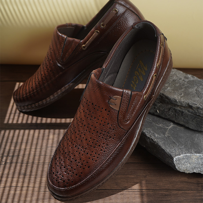 کفش کالج مردانه قهوه ای مدل Ariano