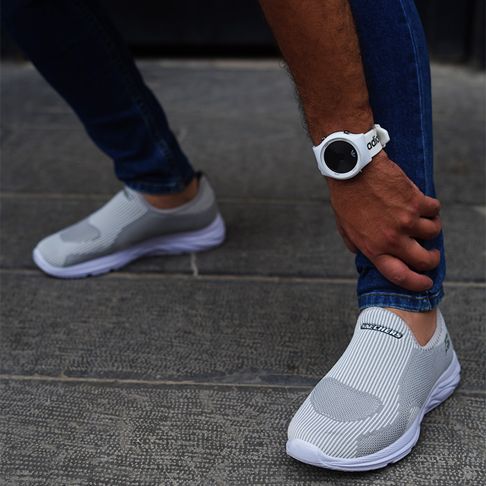 کفش ورزشی SKECHERS طوسی مردانه مدل Faraz