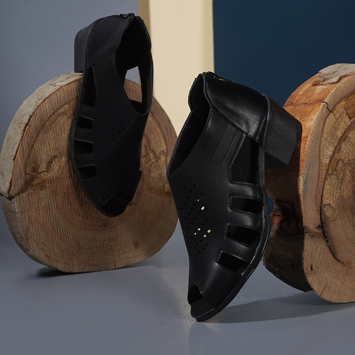 صندل زنانه مشکی مدل serena