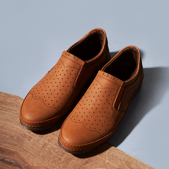 کفش رسمی مردانه قهوه ای مدل Alborz