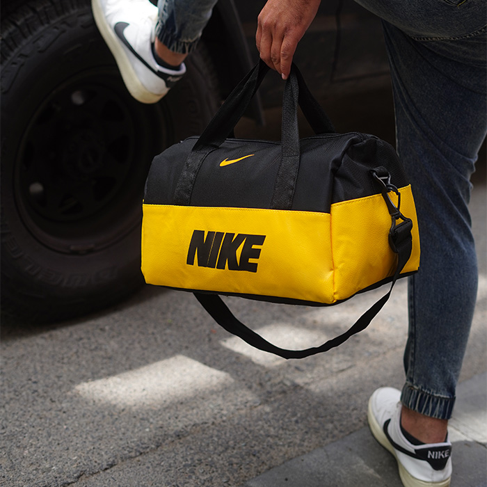 ساک ورزشی Nike مشکی زرد مدل Mahan