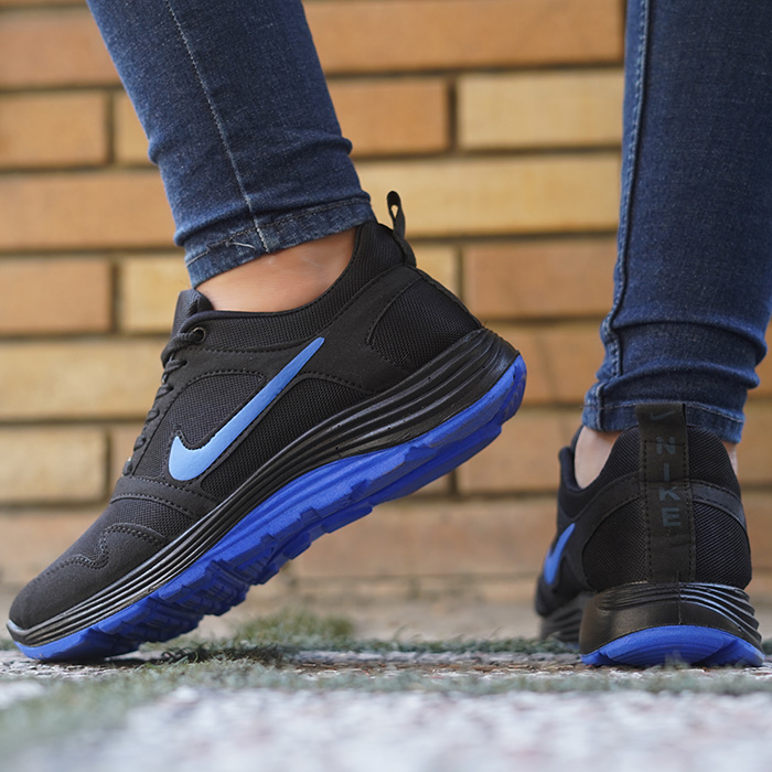 کفش ورزشی مردانه مشکی آبی مدل Rabin