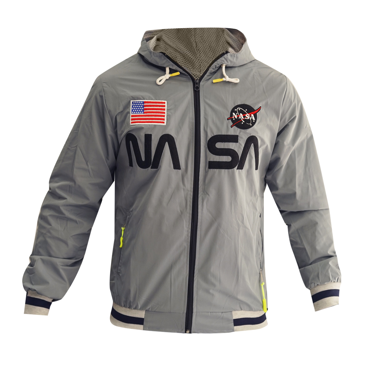 کاپشن مردانه طوسی مدل NASA