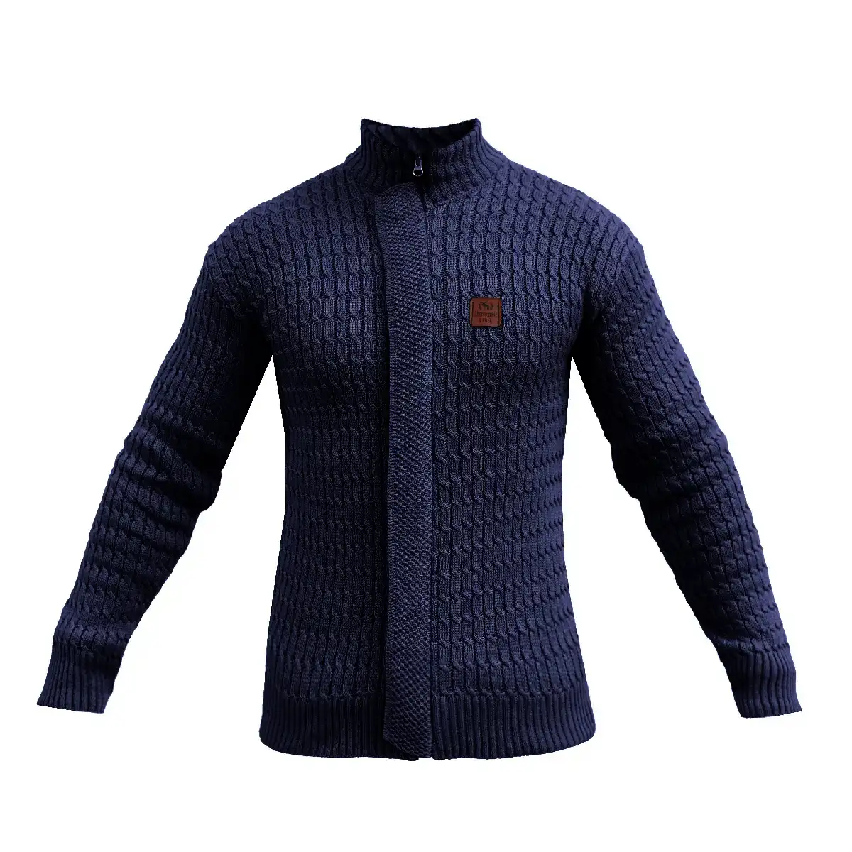 سوئیشرت بافت سرمه ای مردانه مدل OKSEN